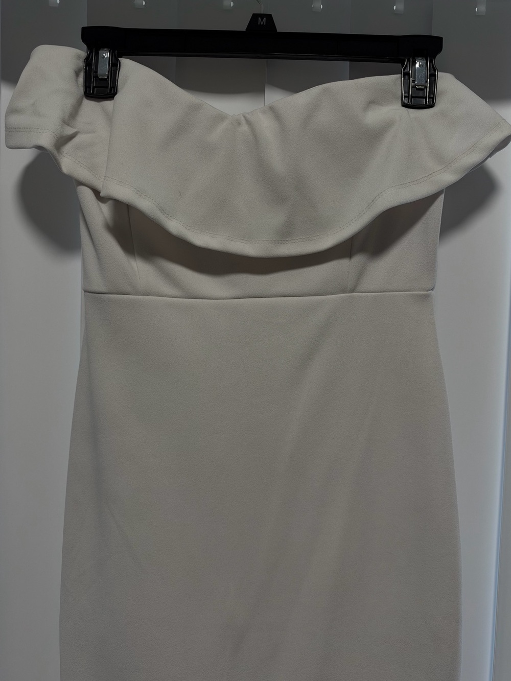 Strapless White Mini Dress
